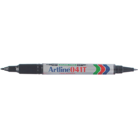 Artline Dual Tip Marker - Black