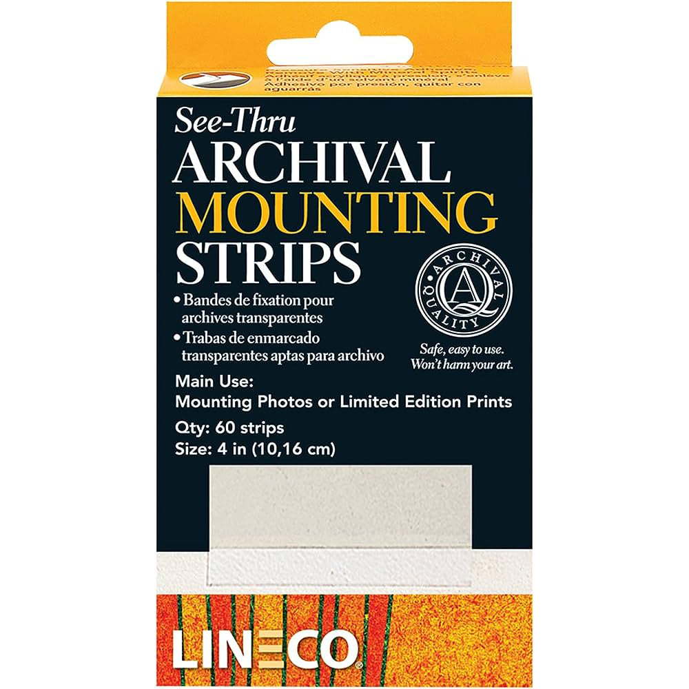 Lineco See-Thru Mounting Strips