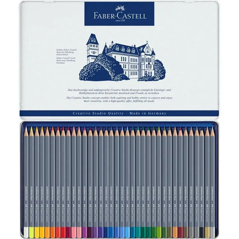 Faber-Castell Goldfaber Aqua Watercolour Pencil Asstd Tin Sets