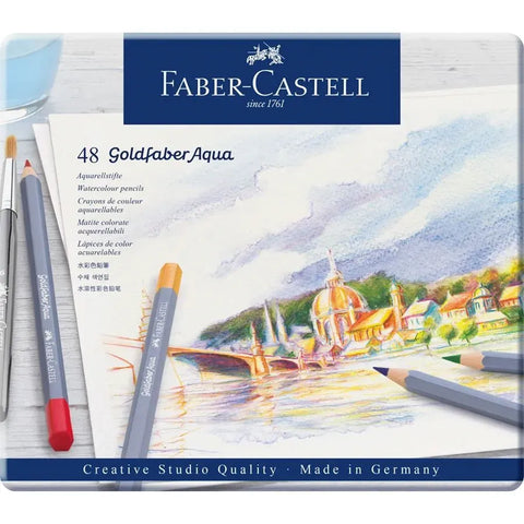 Faber-Castell Goldfaber Aqua Watercolour Pencil Asstd Tin Sets