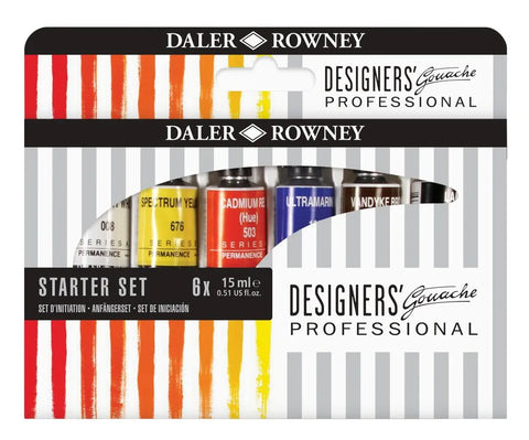 Daler Rowney Gouache - Starter Set 6x15ml