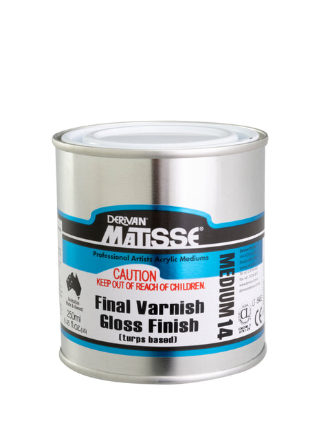 Derivan Matisse MM14 Final Varnish Gloss Finish 250ml