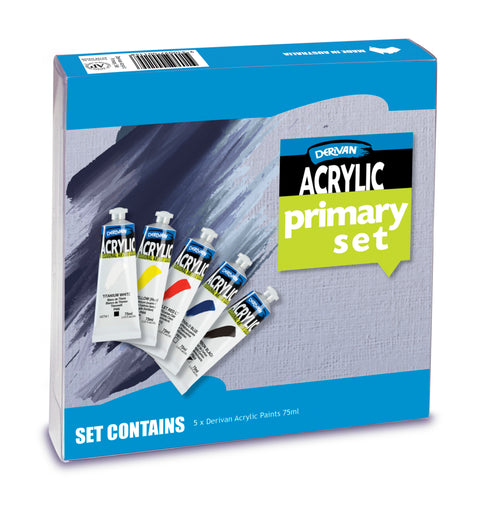 Derivan Acrylic Set of 5 x 75ml