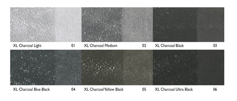 Derwent Charcoal XL Block Set x6