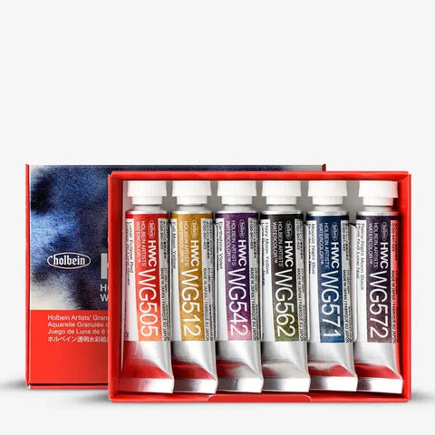 Holbein Granulating Watercolour Set (6 x 5ml)