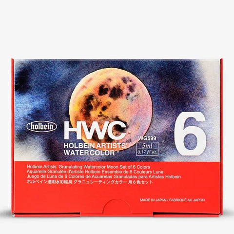 Holbein Granulating Watercolour Set (6 x 5ml)