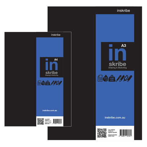 Inskribe Hardbound 100gm Blue Portrait