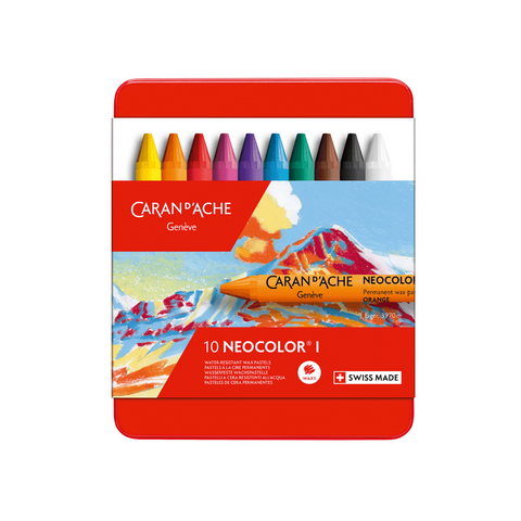 Caran D'Ache Neocolor I Wax Crayon (Set of 10)