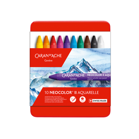 Caran D'Ache Neocolor II Aquarelle Crayon (Set of 10)
