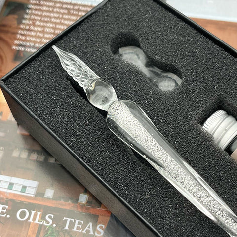 Glass Dip Pen Set With Ink