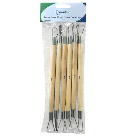 Double Ended Ribbon Turning Tools - 6 piece