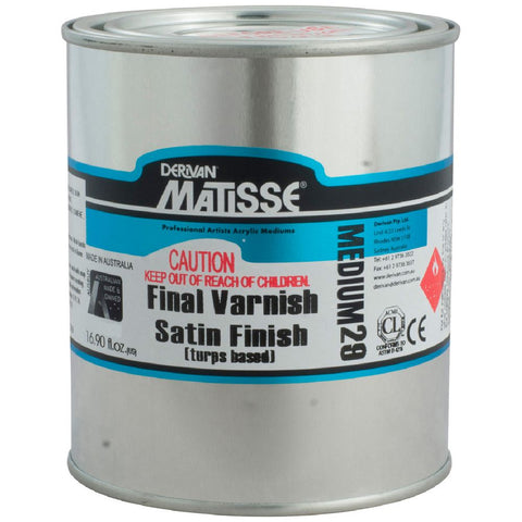 Derivan Matisse MM29 Final Varnish Satin Finish 250ml