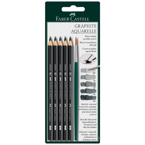 Aquarelle Graphite Pencil Asstd Set 6