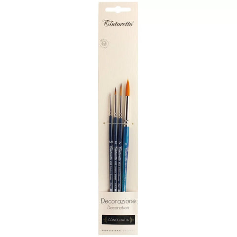 Tintoretto Watercolour Brush Set of 4 – Iconography