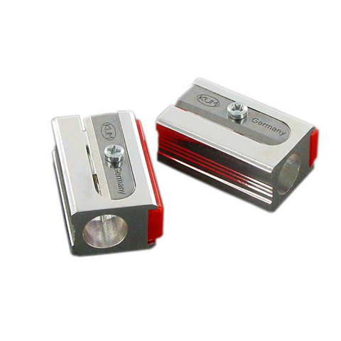 Kum Magnesium 420E Single Block Pencil Sharpener +2 Spare Blades