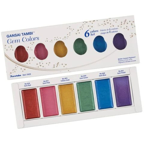 Kuretake Metallic Gansai Tambi