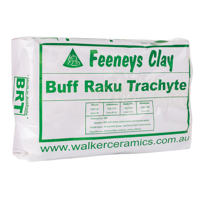 Feeneys Buff Raku Trachyte Clay 12.5kg