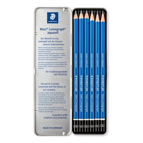 Staedtler Lumograph Tin x6 Pencils