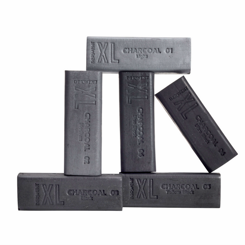 Derwent Charcoal XL Block Set x6