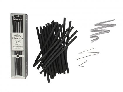 Coates Willow Charcoal MEDIUM (4-6mm) Bx25