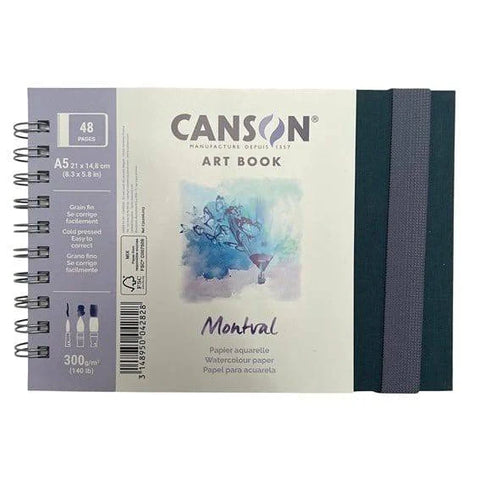 Montval 300gsm Spiral Bound WC Journal - A5 Landscape