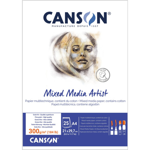 Canson Mixed Media Artist Pad 300gsm (25sht)