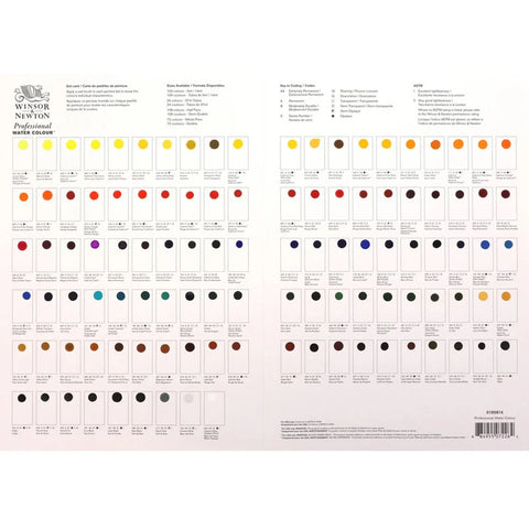 Winsor & Newton Professional Watercolour Swatches